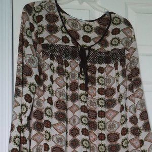 Long Sleeve Brown Dress Shirt